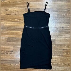 Obey Worldwide Black bodycon spaghetti strap street wear dress XS EUC